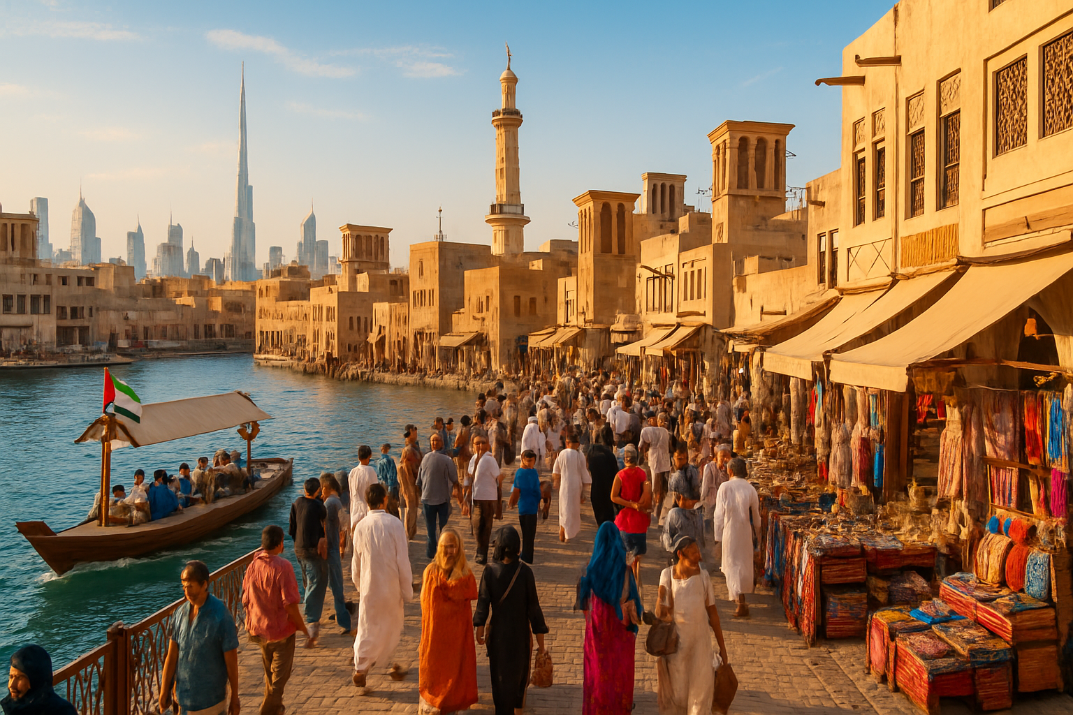 Dubai's vibrant cultural district and souks